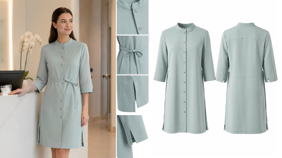 Custom Reception Dress for a Private Medical Clinic - Dress ANNA