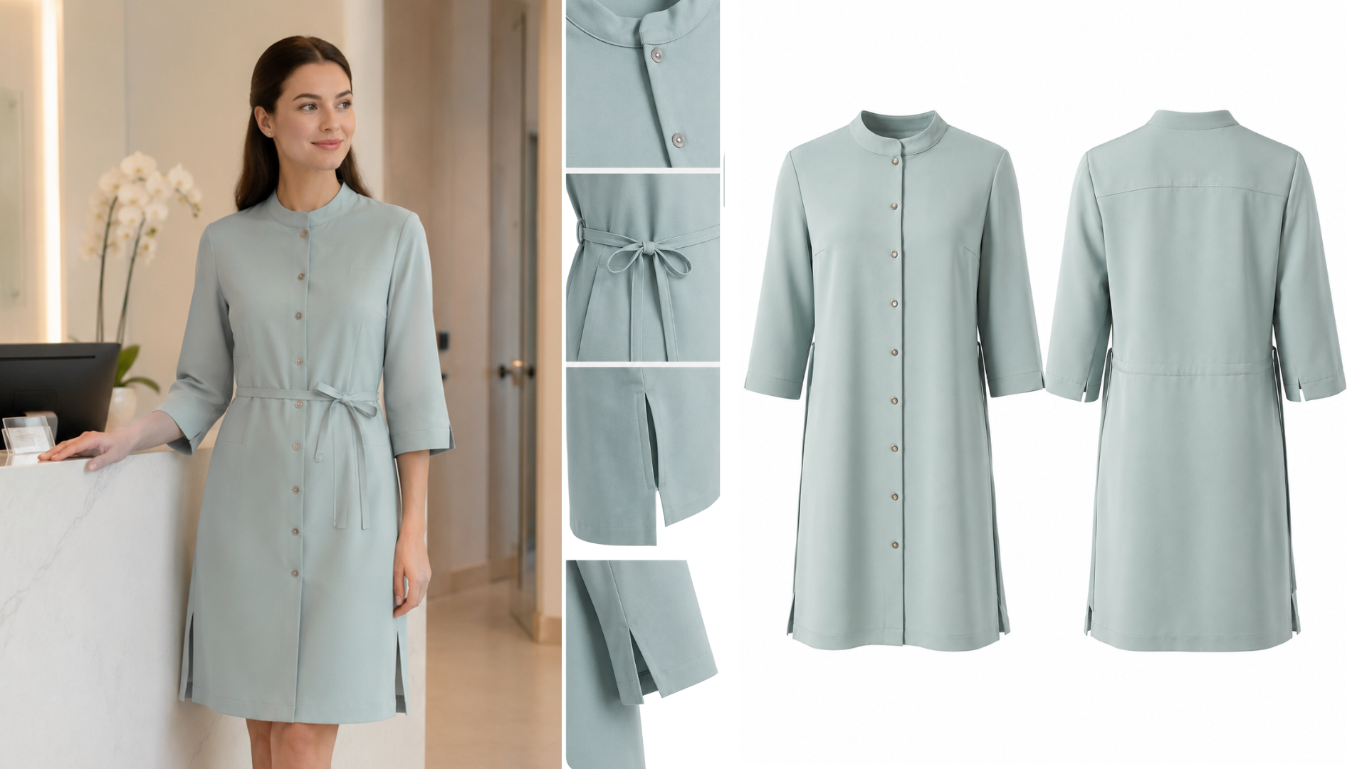Custom Reception Dress for a Private Medical Clinic - Dress ANNA