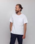 White Men's Scrub Top Alex - Mirtel Design