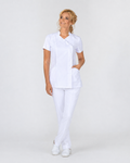 FULL SET: White Top Cathy + Trousers Basic - Mirtel Design