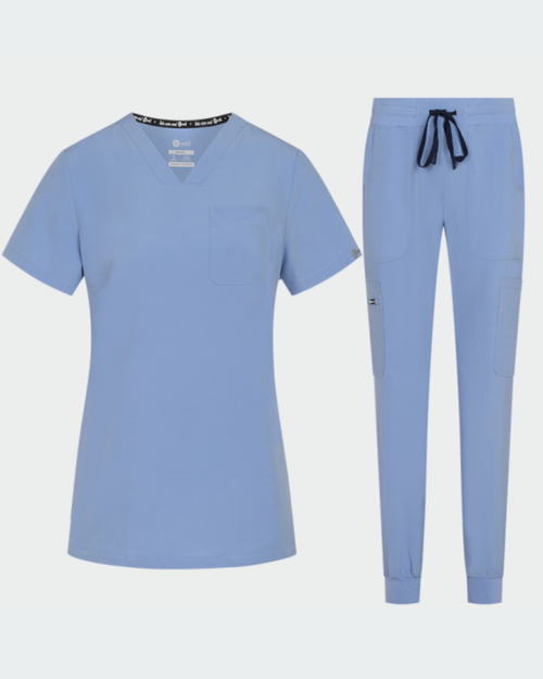 Ciel Blue Scrub Set NAOMI - Bwell
