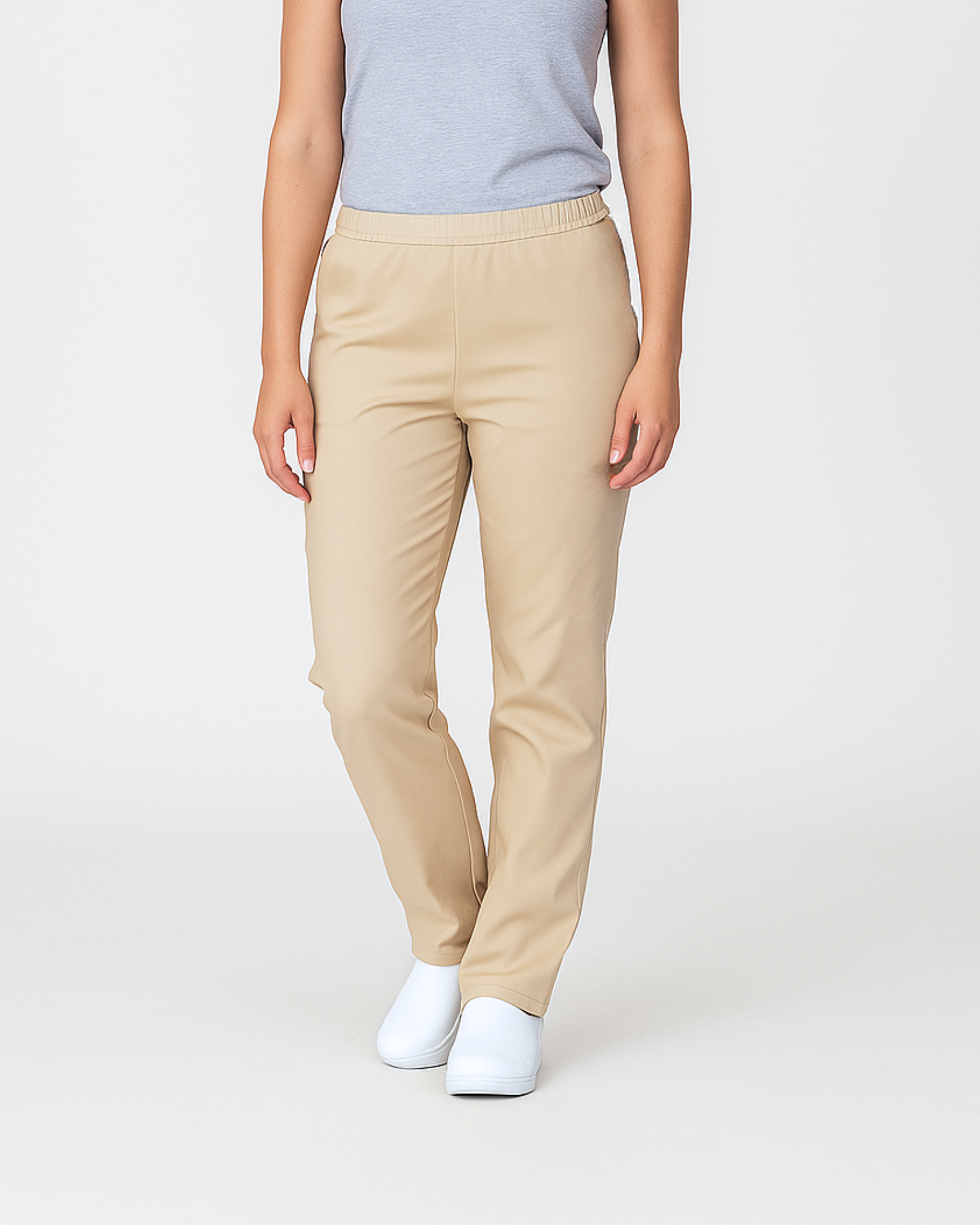 Beige Scrub Pants Basic - Mirtel Design