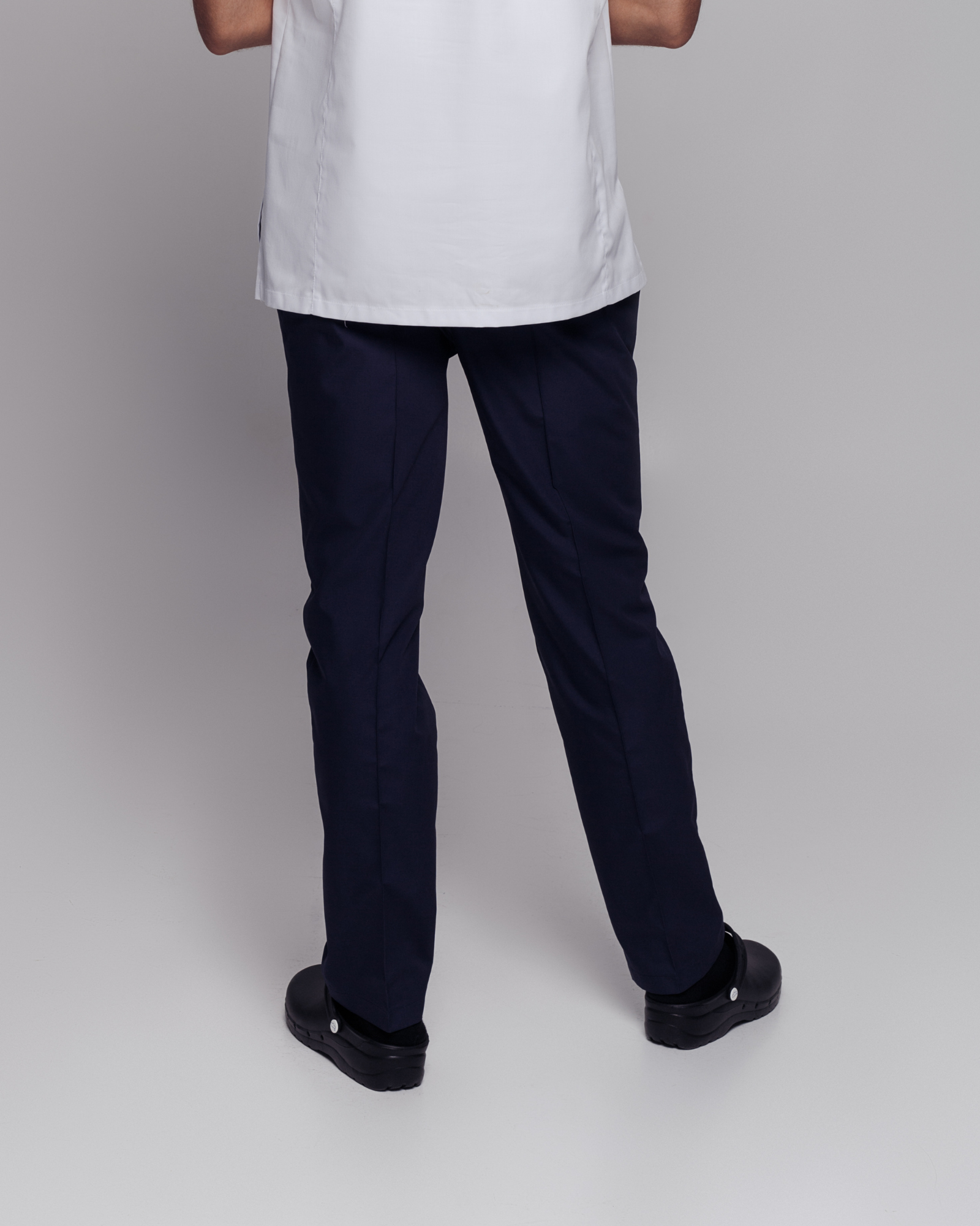 White Men's Scrub Pants Med - Mirtel Design