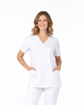 White Women´s Scrub Top - Mirtel Design