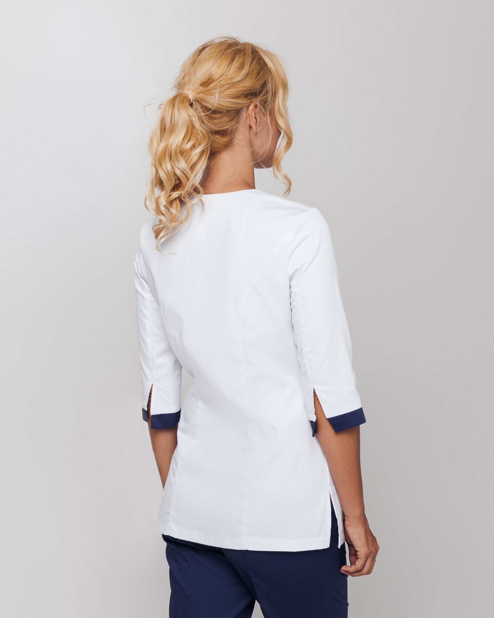 White-Lilac detailed Top Cynthia - Mirtel Design