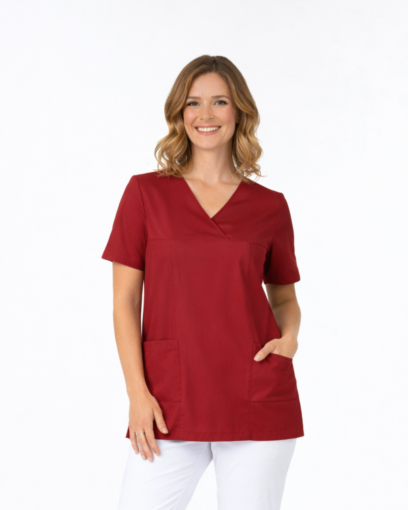 Maroon Women´s Scrub Top - Mirtel Design