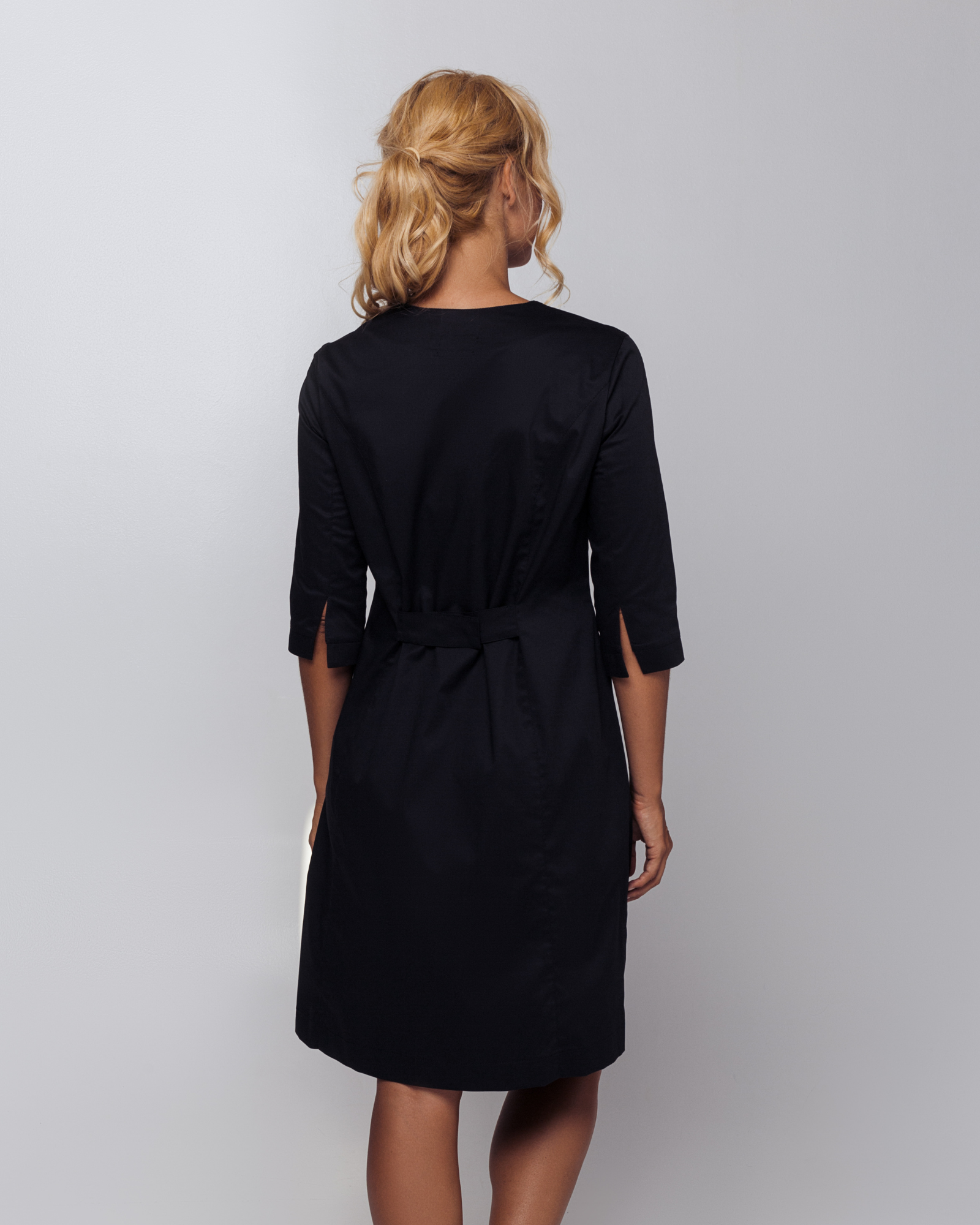 Black Dress Cynthia (NEW 4-way stretch fabric) - Mirtel Design