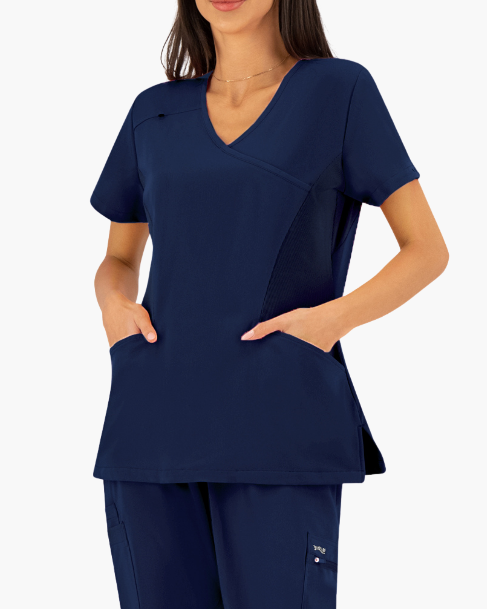 Navy Scrub Top JUSTINA - Bwell
