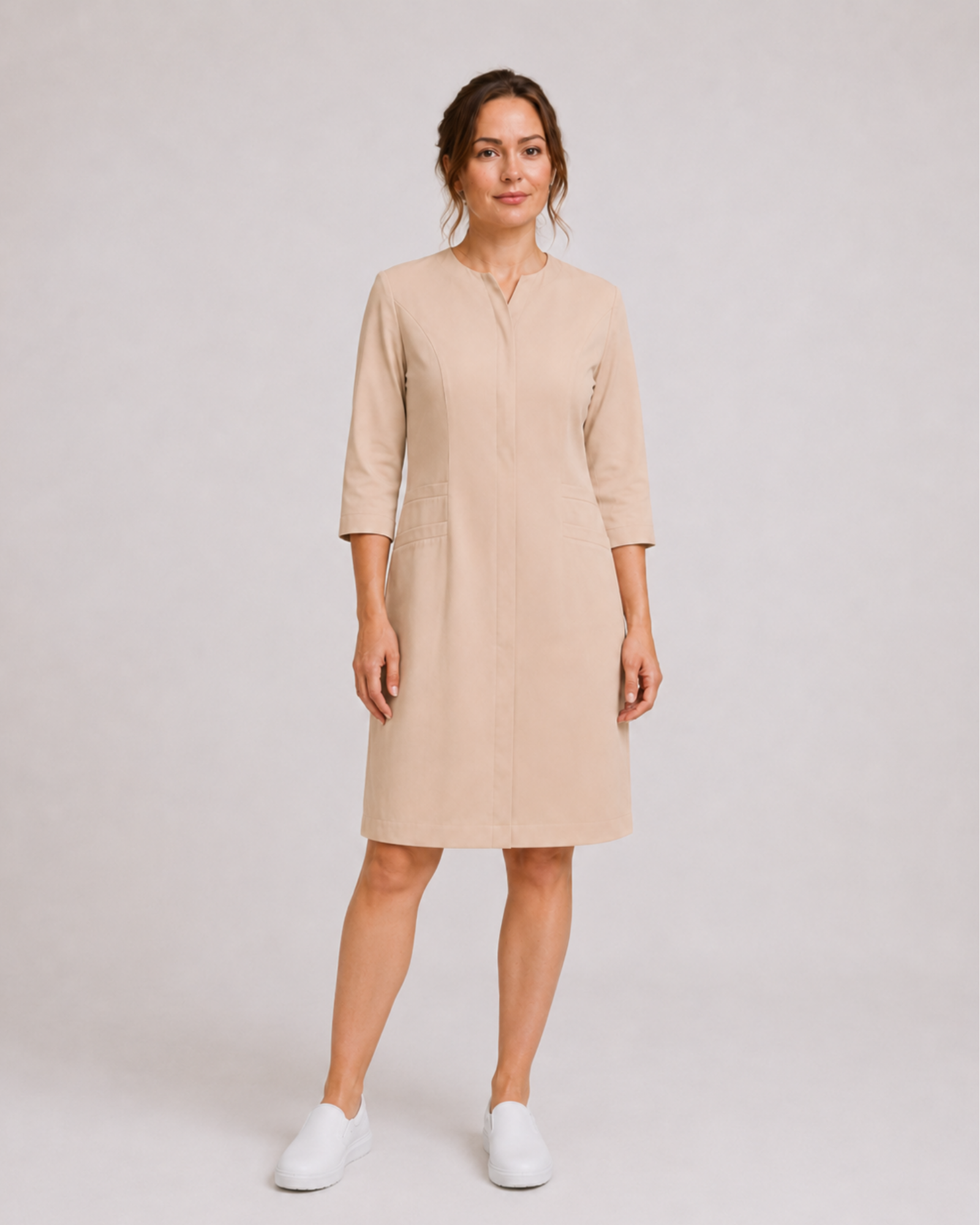 Sand Beige Dress Cynthia PureMotion™ - Mirtel Design