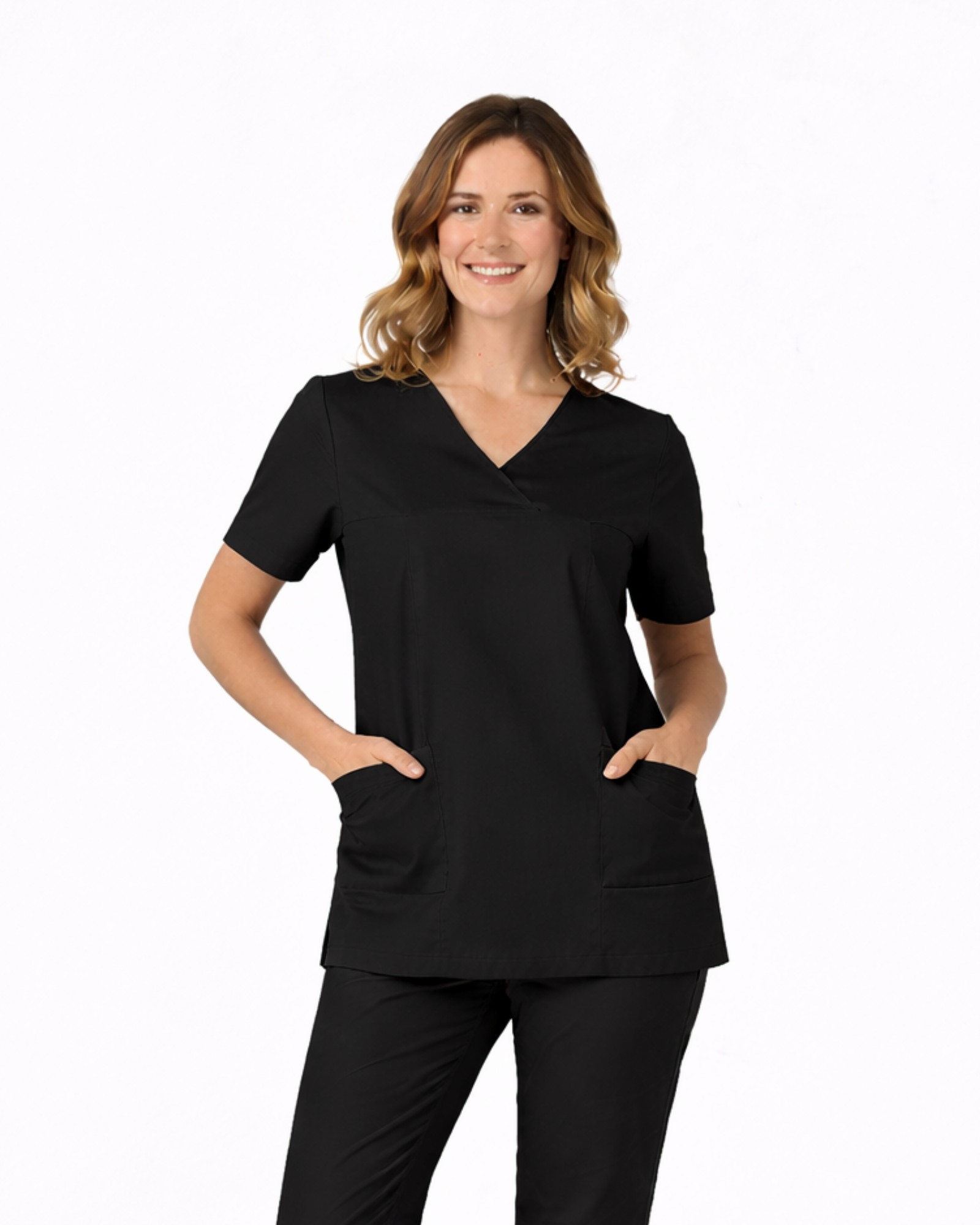 Black Women´s Scrub Top - Mirtel Design