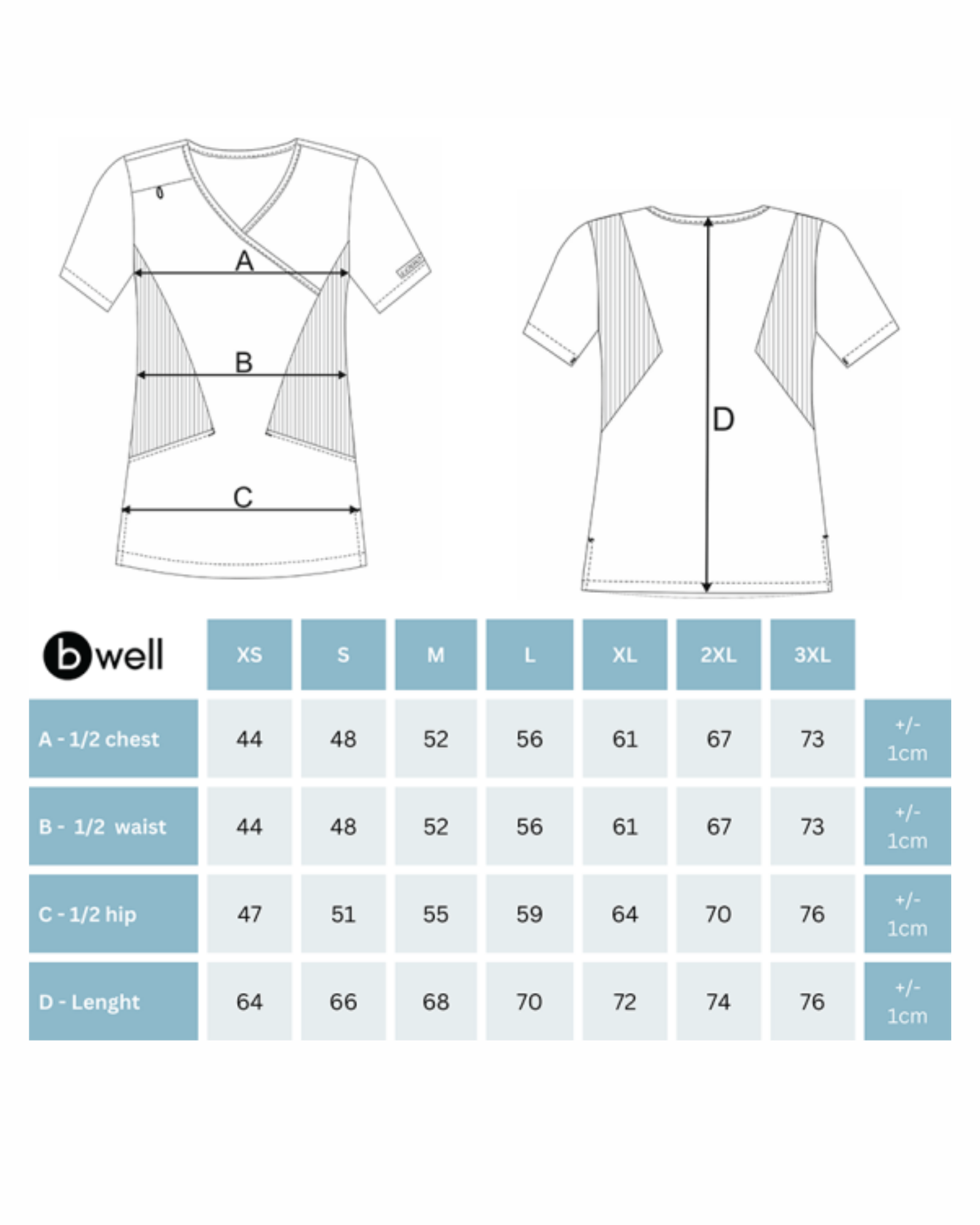 Mauve Scrub Top Justina - Bwell