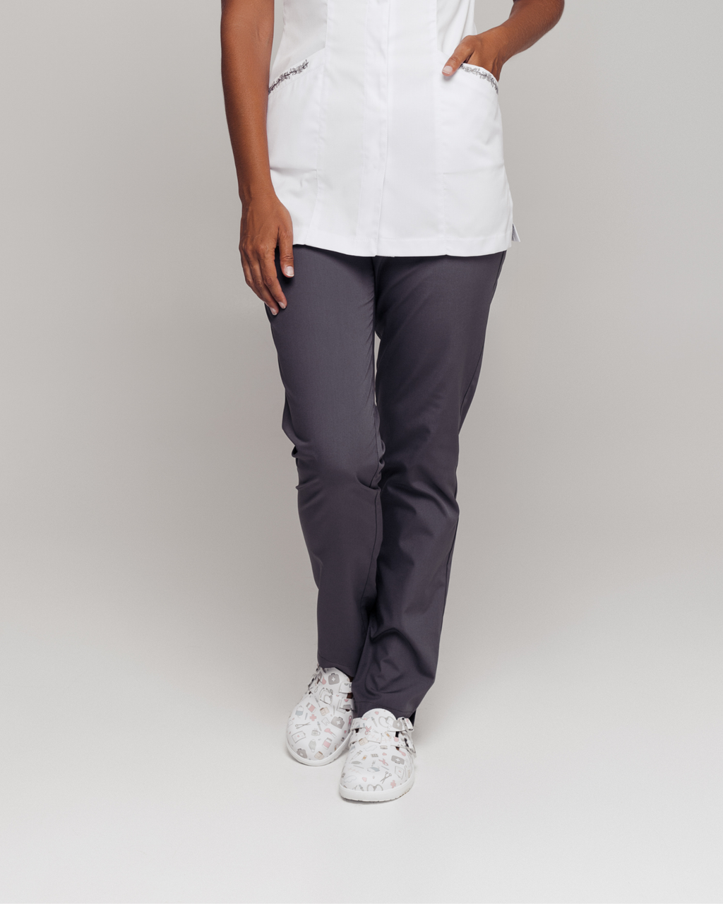 Gray Scrub Pants BASIC - Mirtel Design