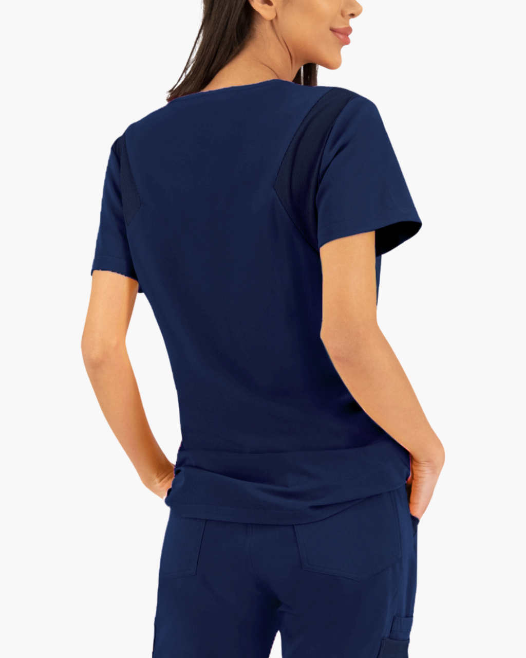 Navy Scrub Top JUSTINA - Bwell