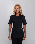 Black Top DIANA with Golden Embroidery - Mirtel Design