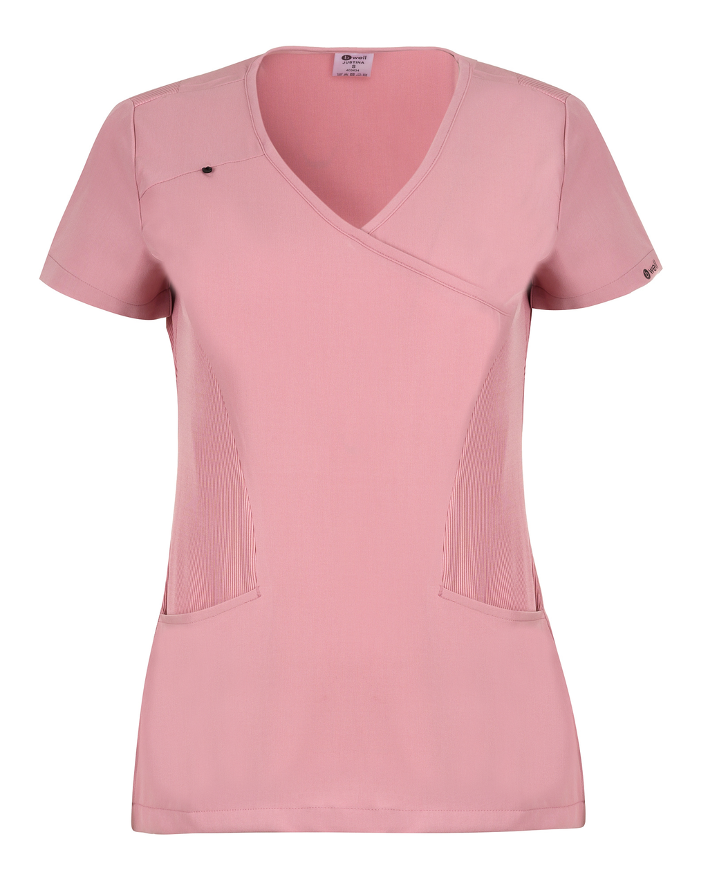 Mauve Scrub Top Justina - Bwell