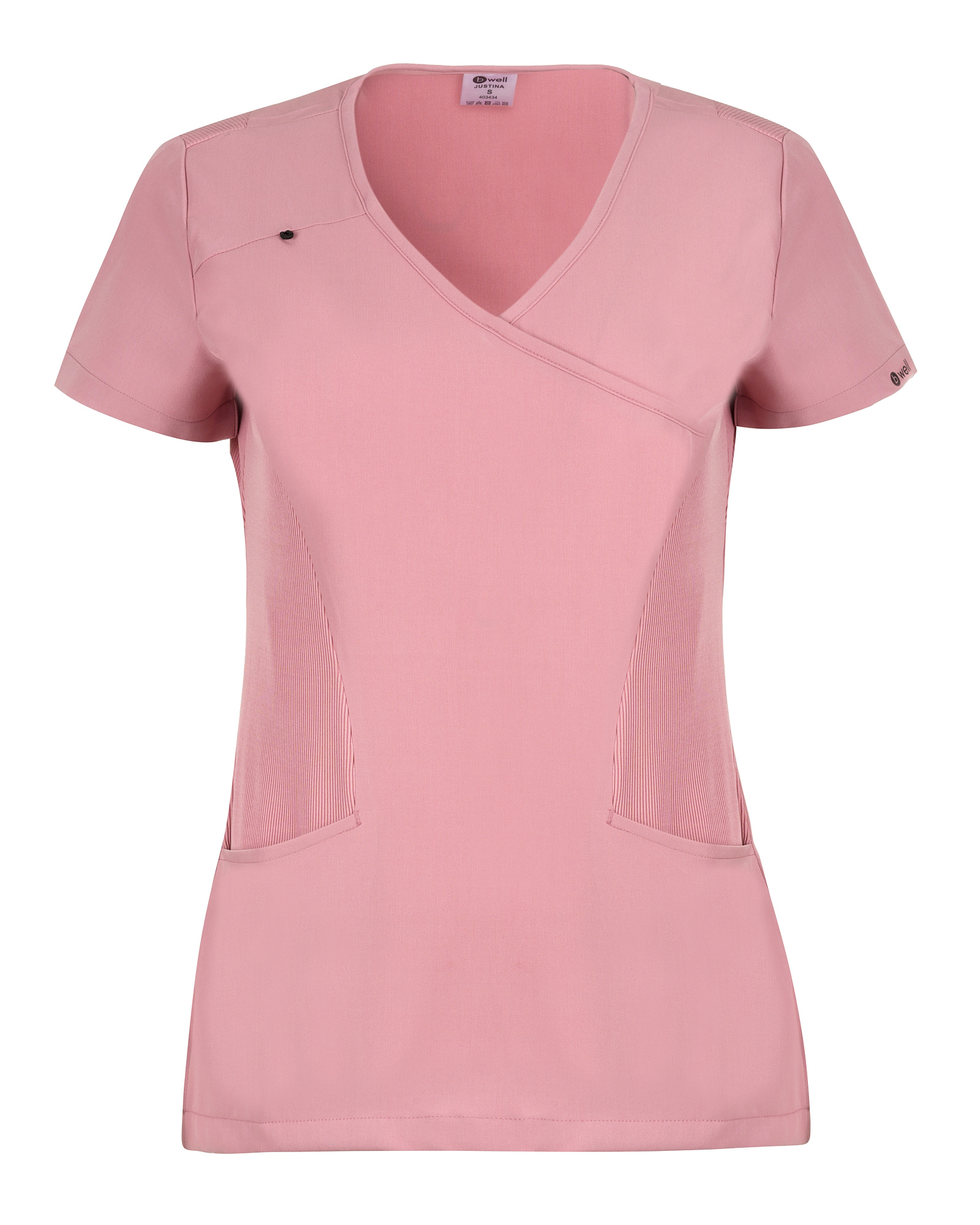 Mauve Scrub Top Justina - Bwell