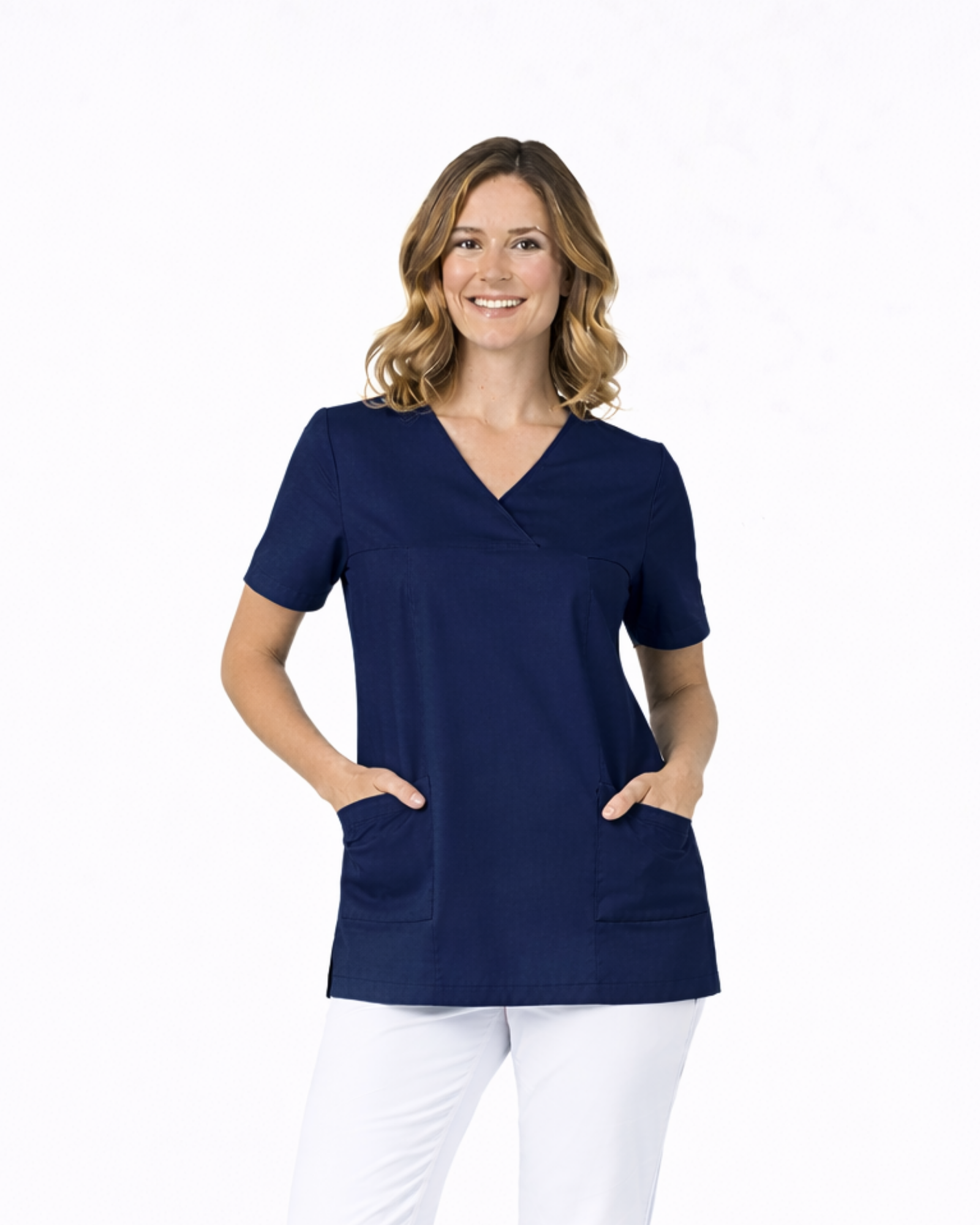 Navy Women´s Scrub Top - Mirtel Design