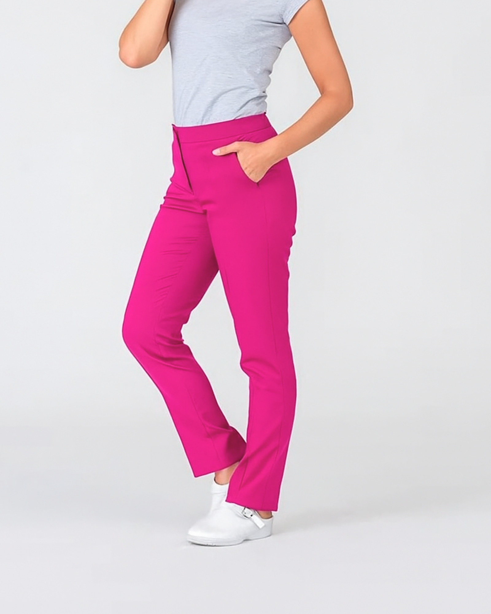 Pink Stretch Scrub Pants - Mirtel Design