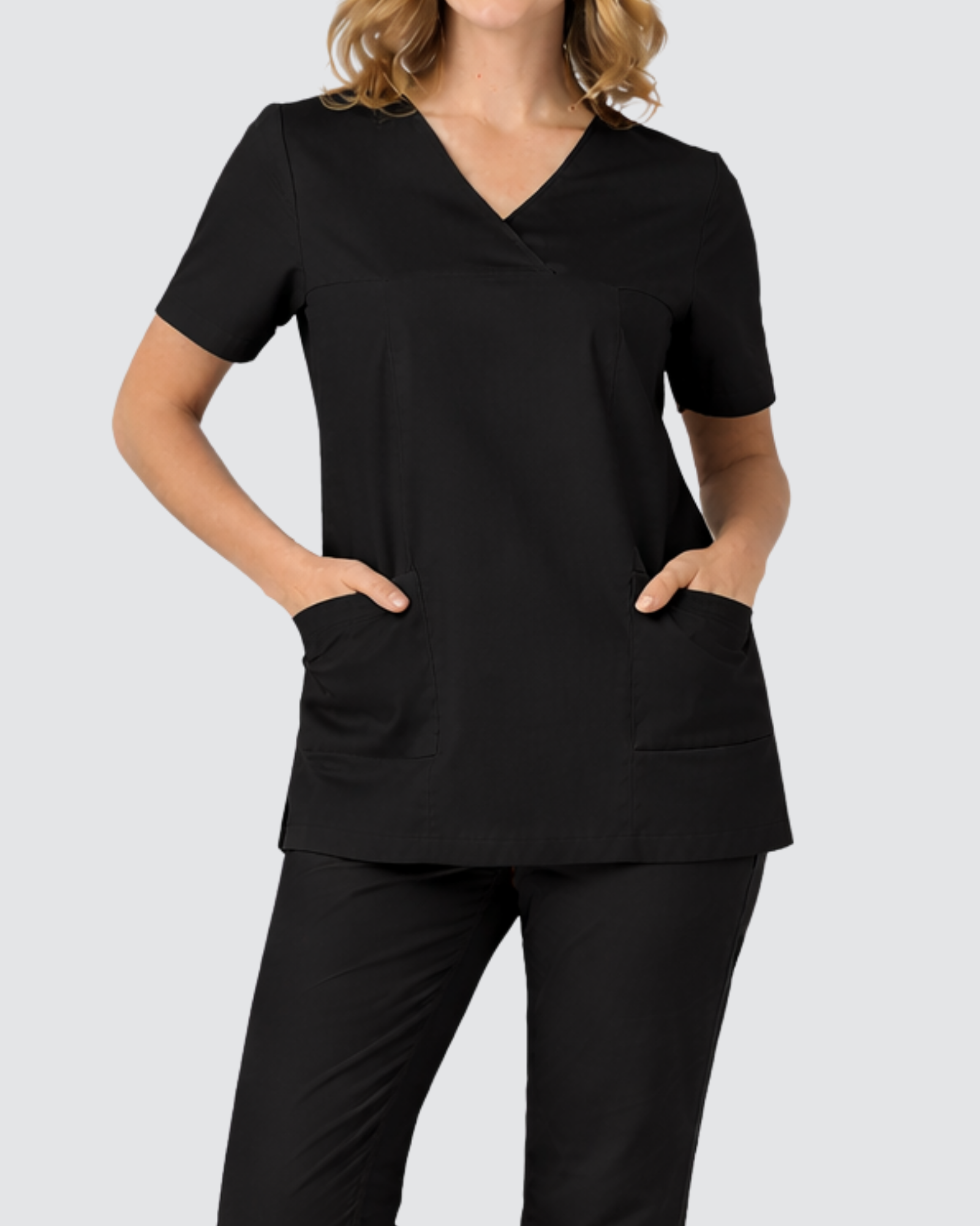 | FINAL SALE | Black Women´s Scrub Top - Mirtel Design