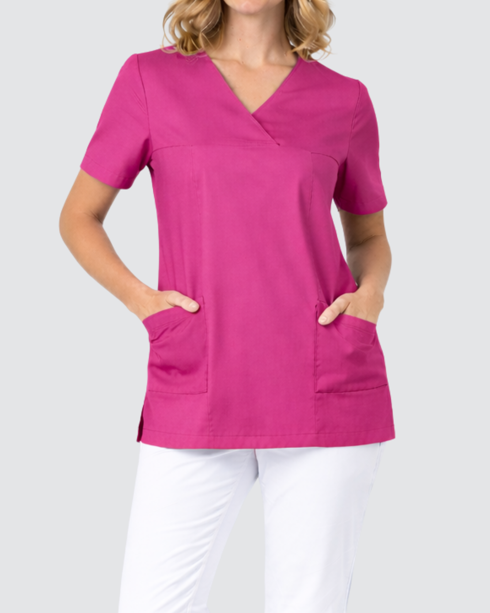 | FINAL SALE | Fuchsia pink Women´s Scrub Top - Mirtel Design