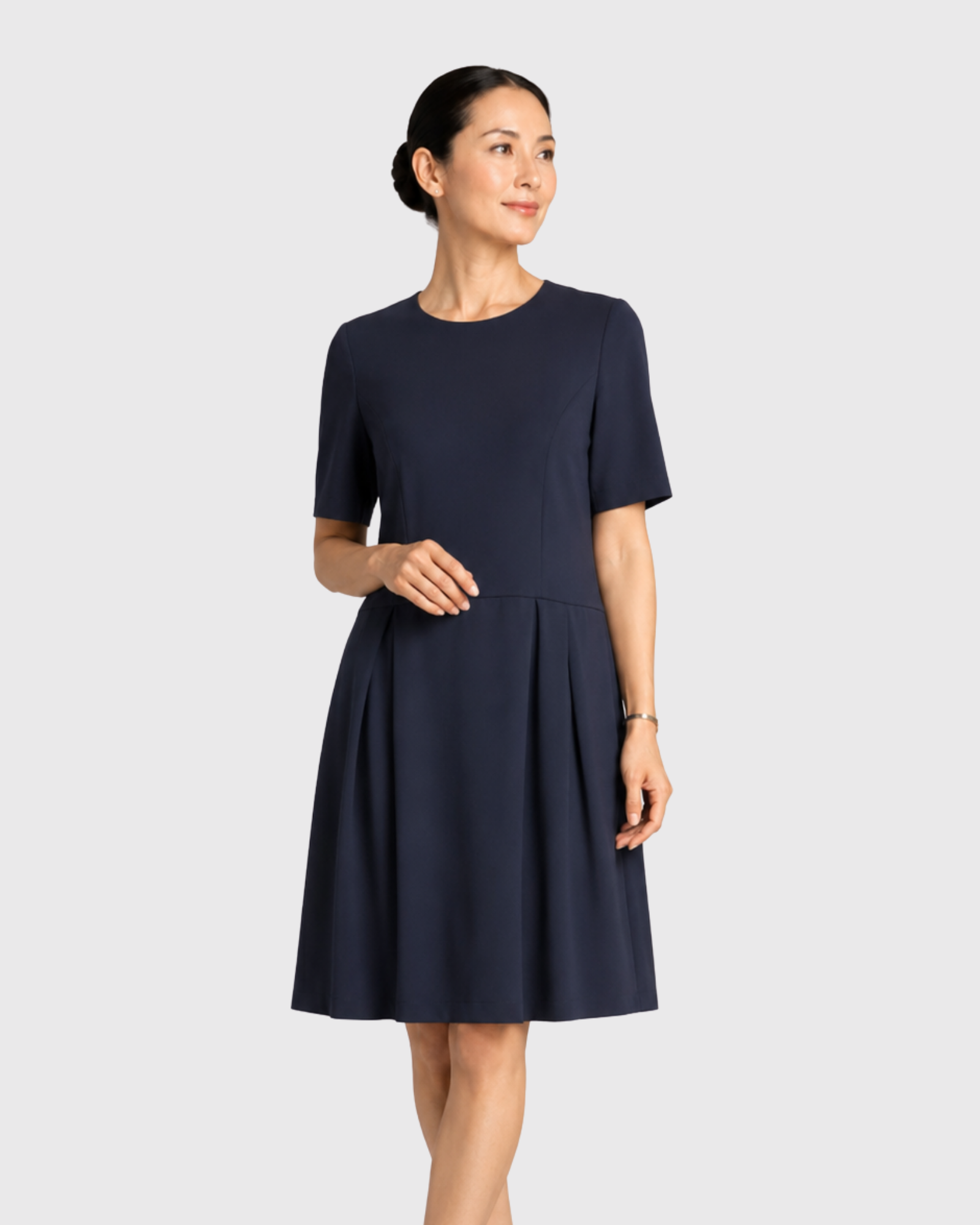 Navy Work Dress MELANY - Mirtel Design