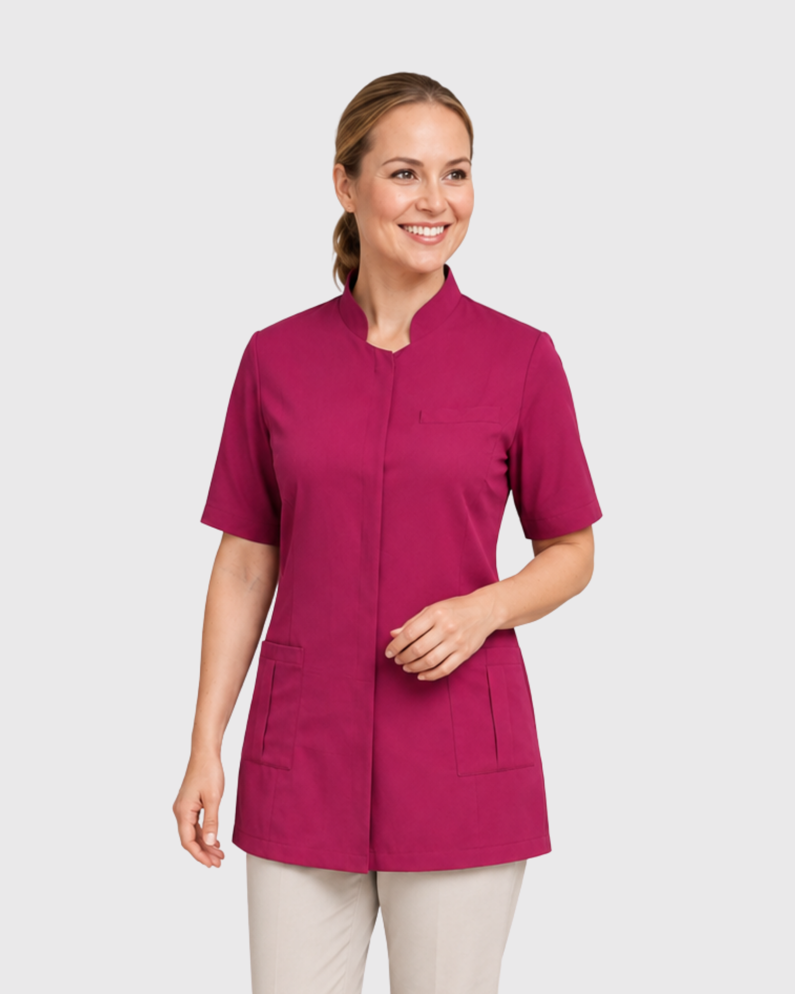 Rasberry Rose Work Tunic NORA PureMotion™ - Mirtel Design