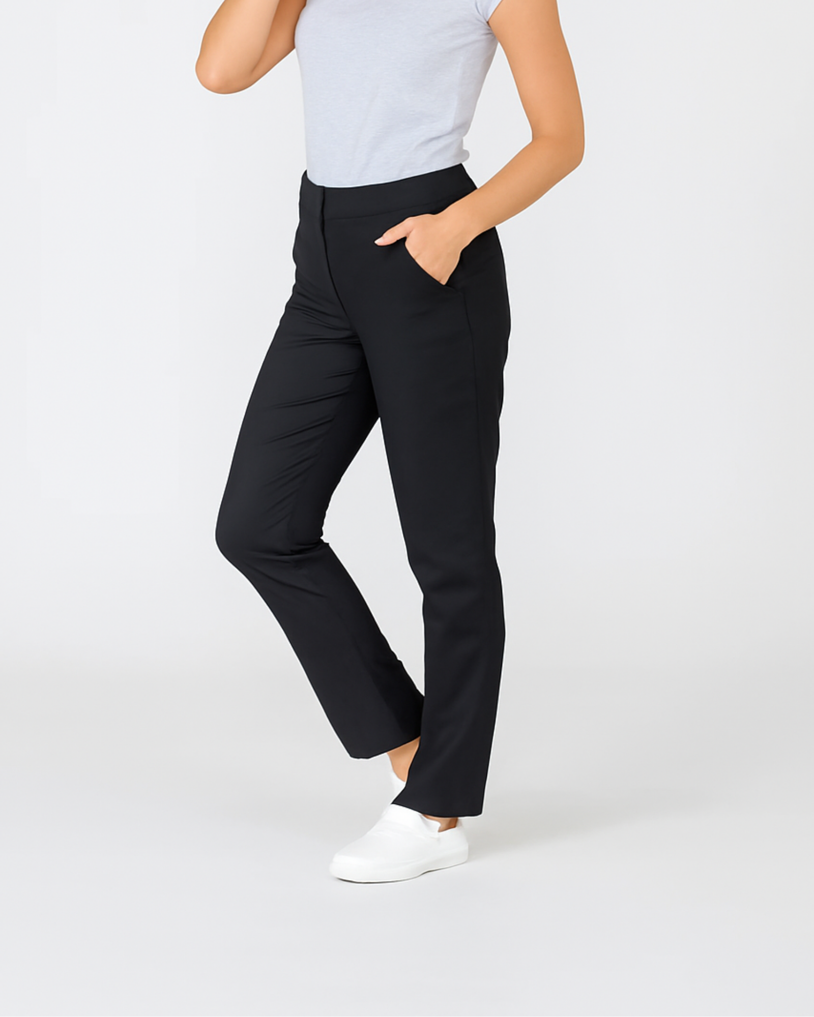 Black Stretch Scrub Pants - Mirtel Design